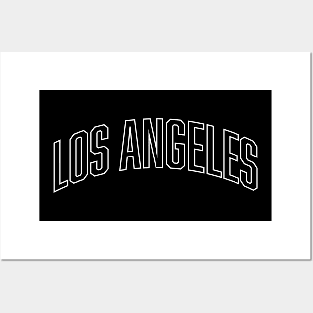 Los Angeles White Outline Wall Art by Good Phillings